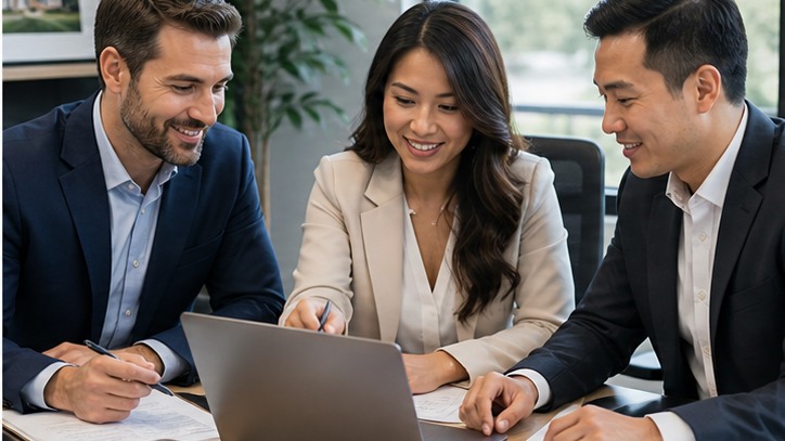 Business support team visual